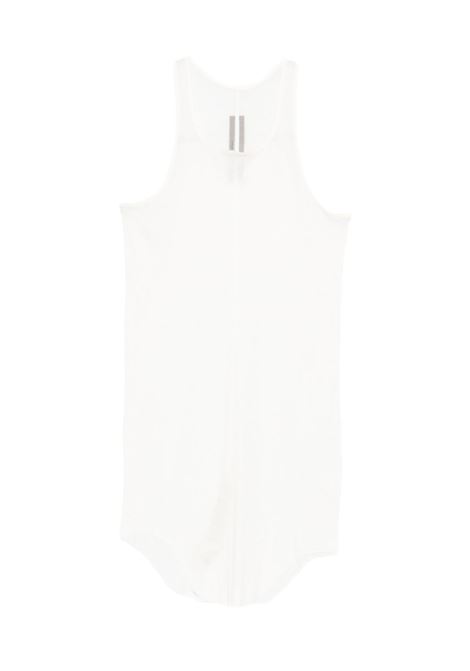 basic rib tank top man white RICK OWENS | RU01F2150 MR11